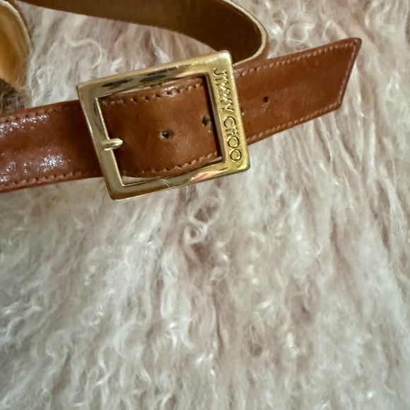 Jimmy Choo Portia Wedge Cork Leather Platform Sandal 37 6.5 7 - Picture 3 of 9